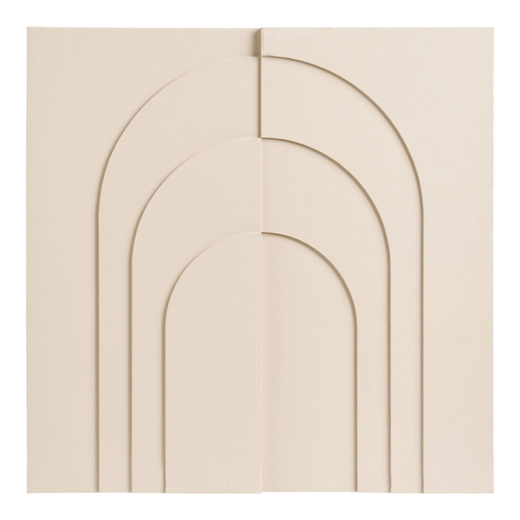 Pannello Decorativo Ina, Beige, MDF, 5x60x60 cm