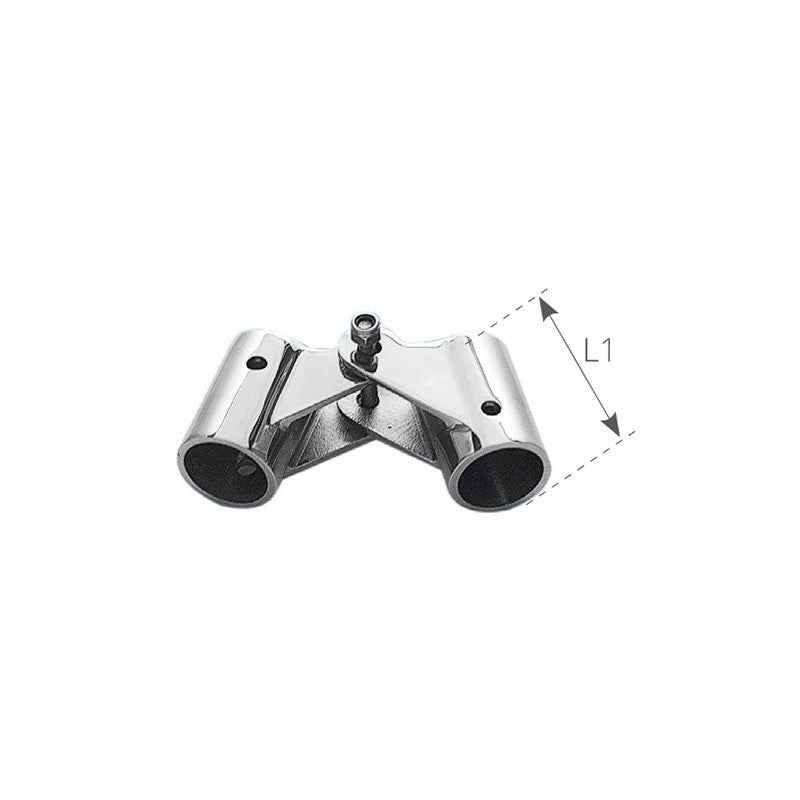 CERNIERA INOX Ø MM.22 PER ARCHI SWIVELLING JOINT FOR TUBE Ø MM.25