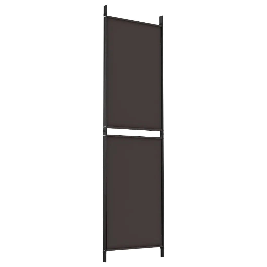 Divisorio a 3 Pannelli Marrone 150x180 cm in Tessuto 350211