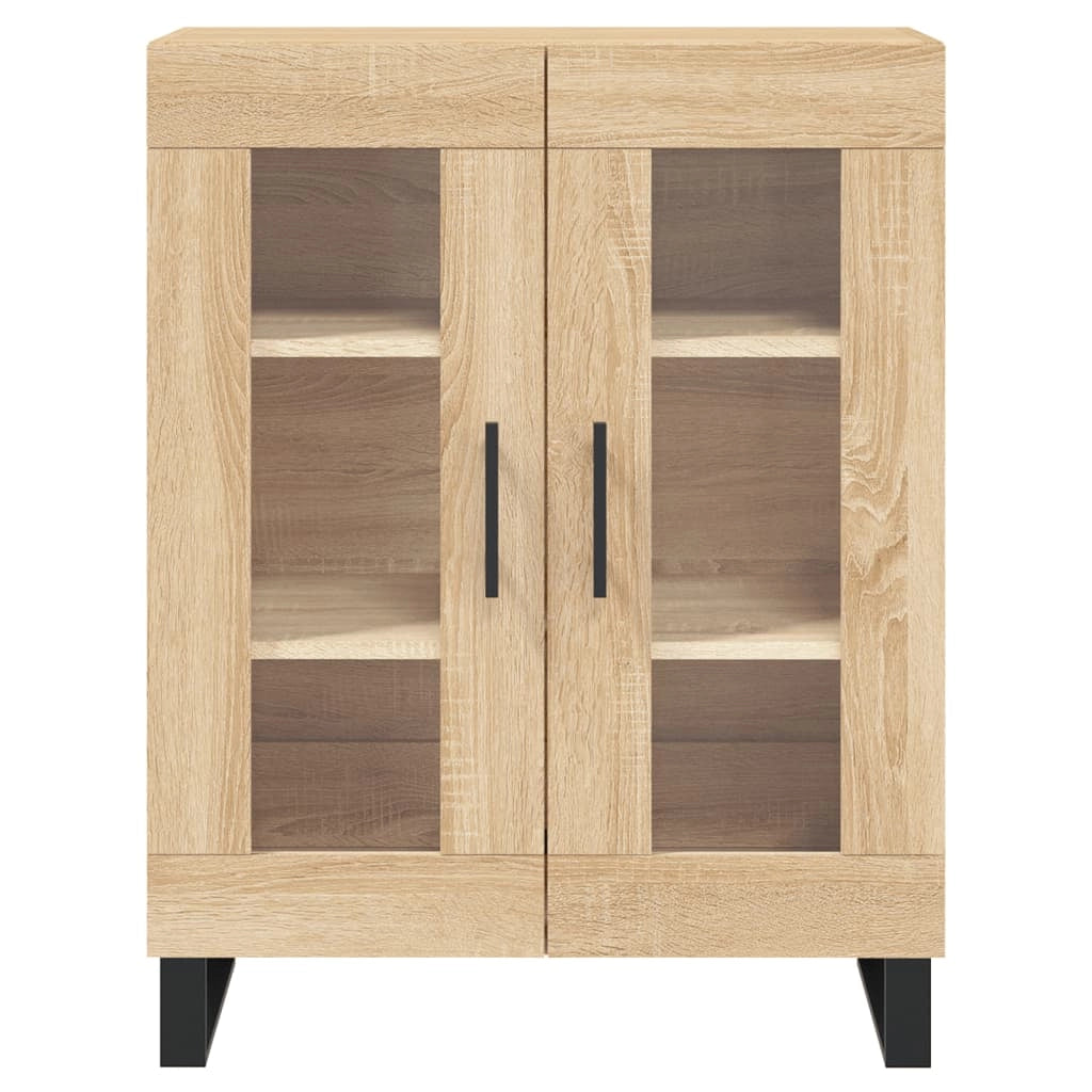 Buffet credenza cassettiera armadio mobile contenitore organizer cucina soggiorno salotto rovere Sonoma alto 69,5 x 34 x 180 cm legno ingegnerizzato marrone 02_0034191