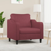 Poltrona Rosso Vino 60 cm in Tessuto 359349