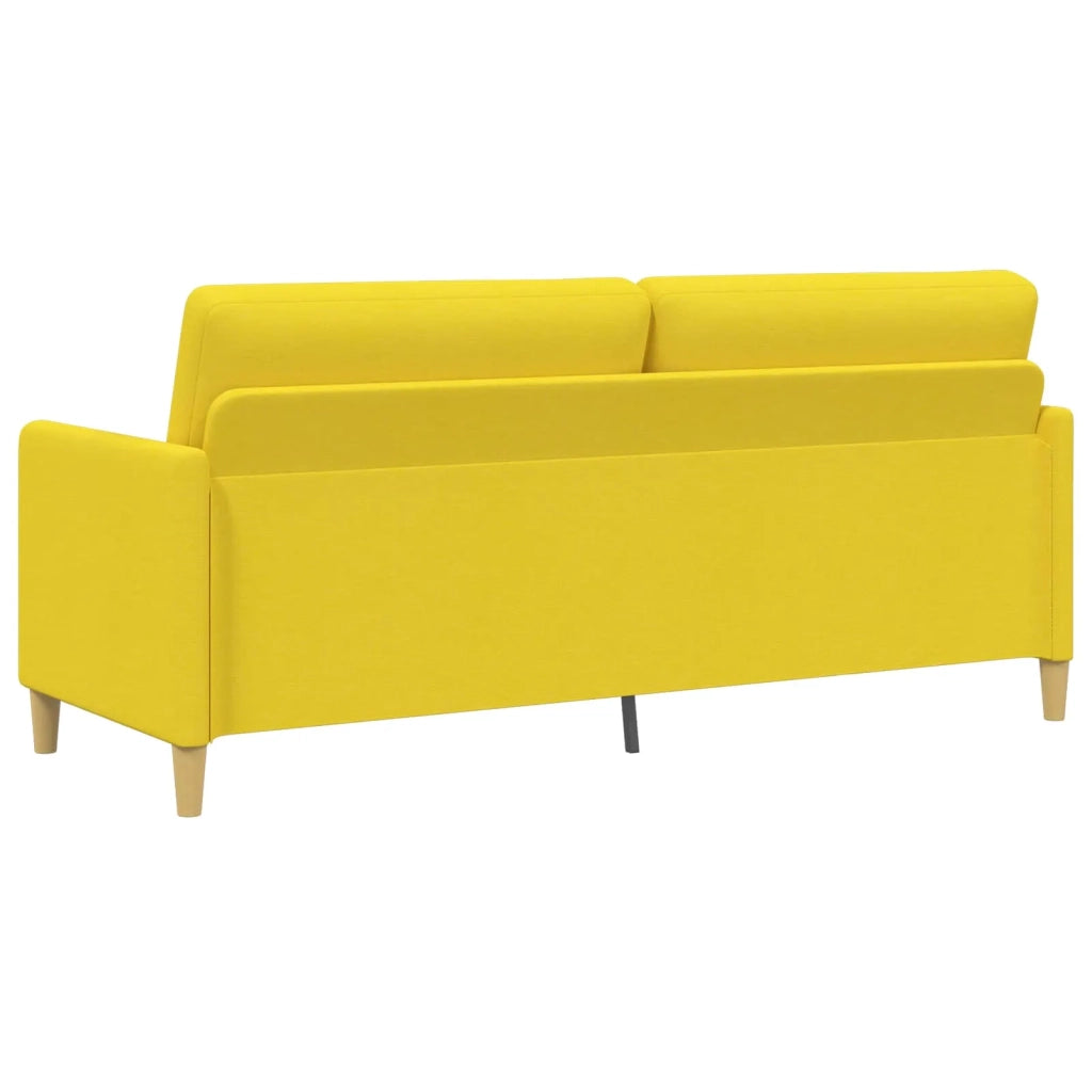 Divano con Storage Giallo Chiaro 192 x 78 x 87 cm Poliestere 42036985