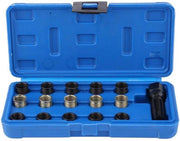 Kit di riparazione a set di 16 viti a buca per auto - M16 x 1,25 e M14 x 1,25 - ideale per la riparazione delle viti a buca con foro.