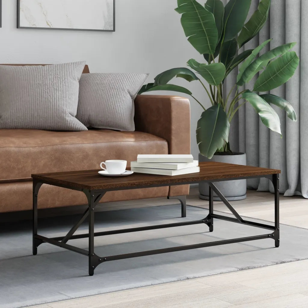 Tavolino da salotto | Tavolino da caff¨¨ | Tavolino da Soggiorno Rovere Marrone100x50x35cm Legno Multistrato