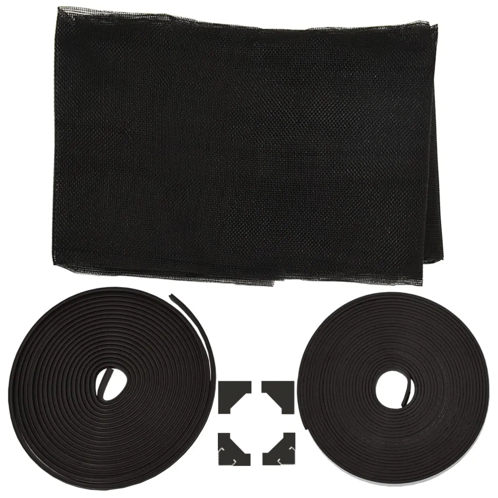 Zanzariera Magnetica per Finestre Antracite 130x150 cm 153856