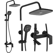 Set Doccia Rea Storm Black Matt