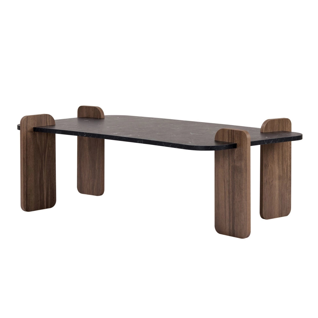 Tavolino in legno "Renard" - 120 x 60 x 35 cm - Nero