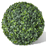 Sfere di Bosso 2 pz Arte Topiaria con Foglie 35 cm 40872