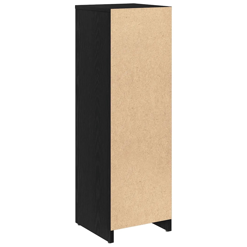 Mobiletto da bagno Rovere Nero 30x30x95 cm in Legno Multistrato 862497