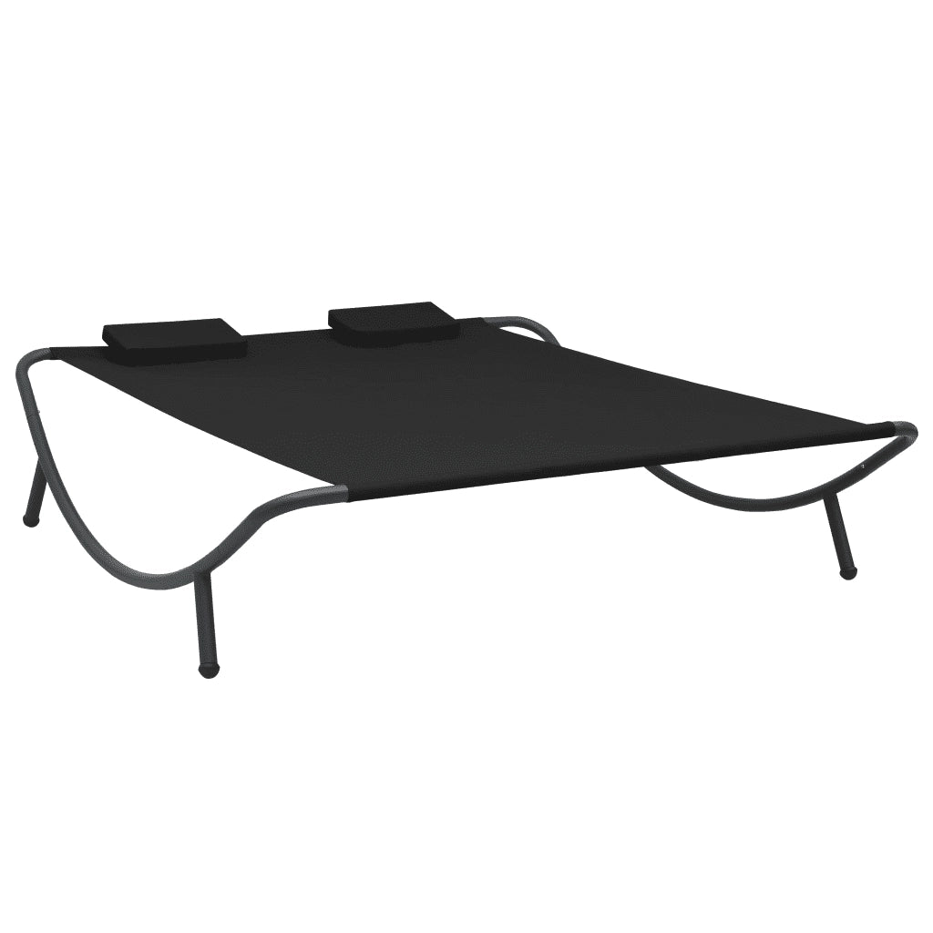 Lettino Prendisole in Tessuto Nero cod mxl 68802