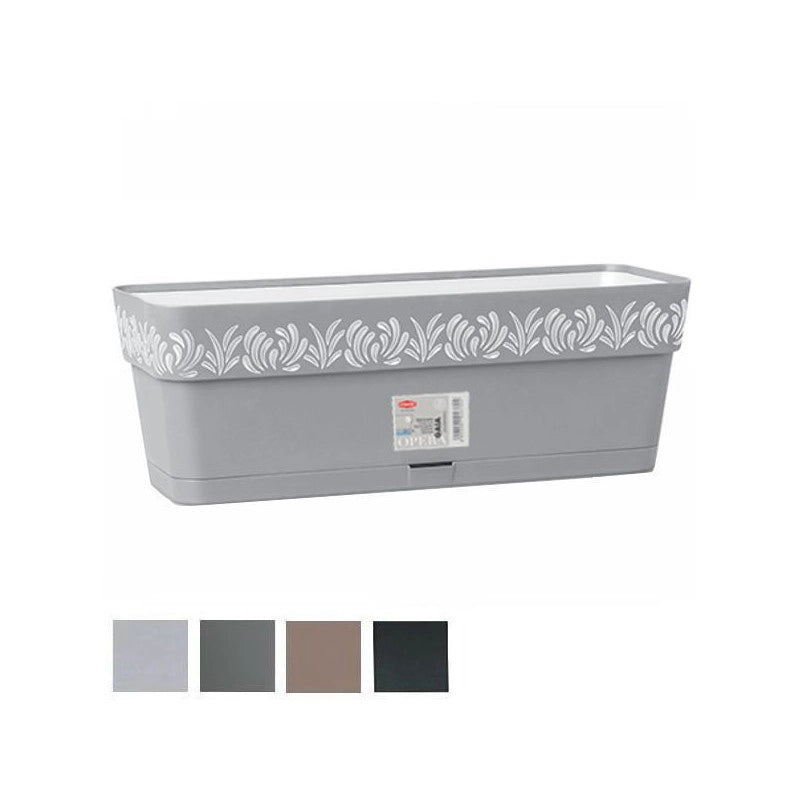 Vaso Gaia Rett. Ris.Acqua Grafite 30 Stefanpl