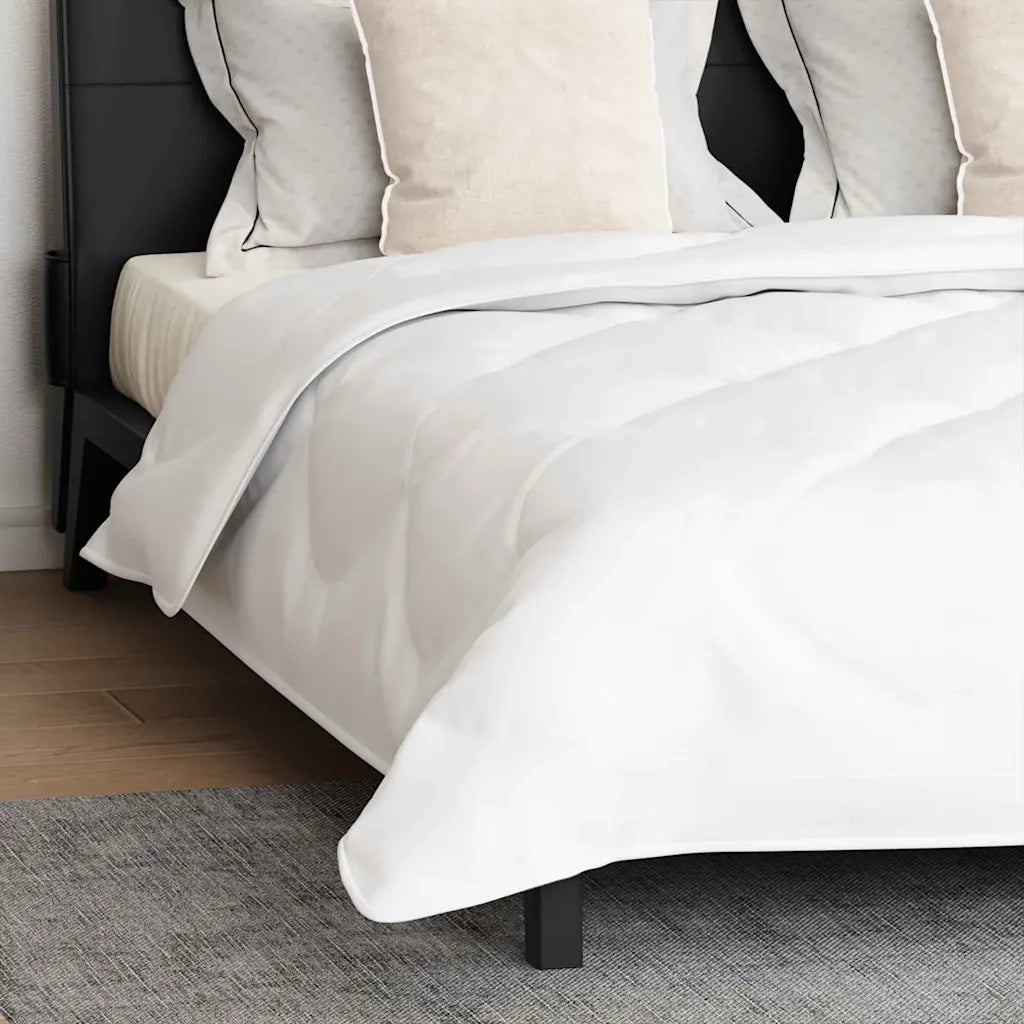 vidaXL Piumone con cuscino 3 pcs Bianco 200 x 220 cm Microfibra