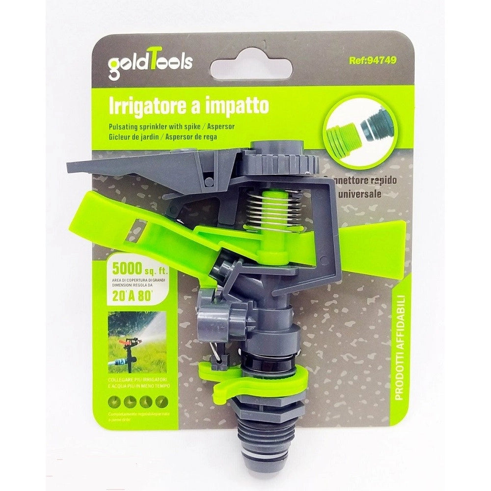Trade Shop - Irrigatore A Settori In Abs Regolazione Gittata Copertura 450 Metri Quadri 94749 -
