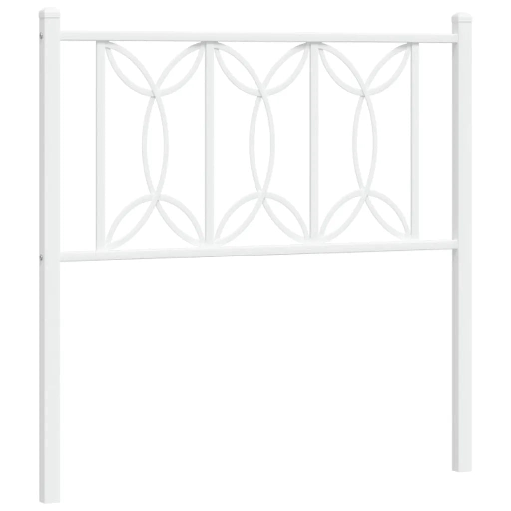 Testiera in Metallo Bianco 75 cm