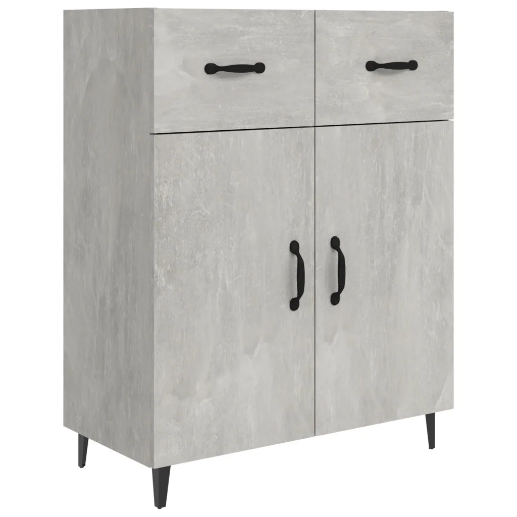 Credenza Grigio Cemento 69,5x34x90 cm in Legno Multistrato cod mxl 26998