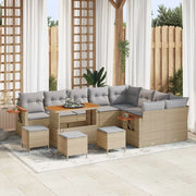Set Divano da Giardino 13 pcs Beige polyrattan 3363092