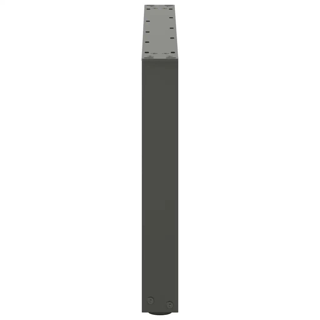 Gambe per Tavolino da CaffÃ¨ a Forma di U 2 pz Antracite 70x(42-43) cm Acciaio