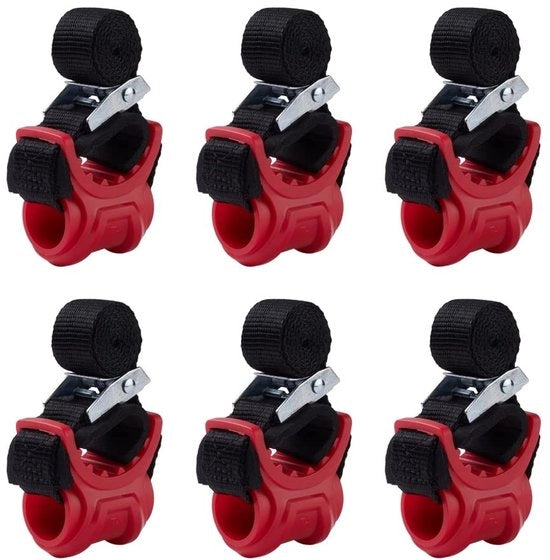 Kit di trasporto per biciclette 6 pezzi - Hattereversibile - Cintura di fissaggio - Portaporta - Portatreno - Corda in nylon per veicoli diversi - Sostegno per bicicletta