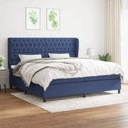 Giroletto a Molle con Materasso Blu 200x200 cm in Tessuto cod mxl 58536