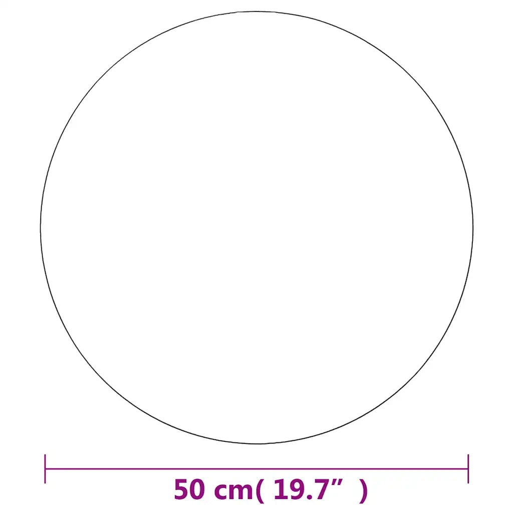 Specchio da Parete-Specchio a Muro-Specchio Decorativo 50 cm in Vetro Circolare