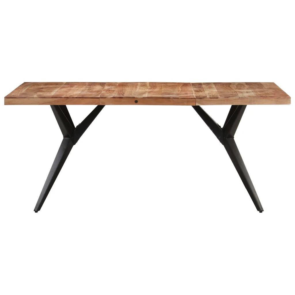 Tavolo da Pranzo 160x80x76 cm in Legno Massello di Acacia cod mxl 58858