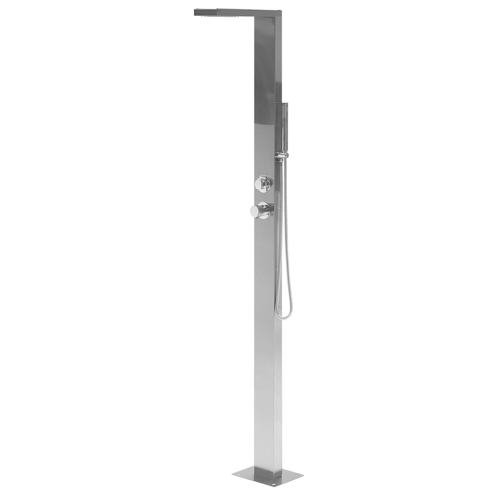 Doccia da esterno moderna in PVC argento giardino esterno glamour moderna