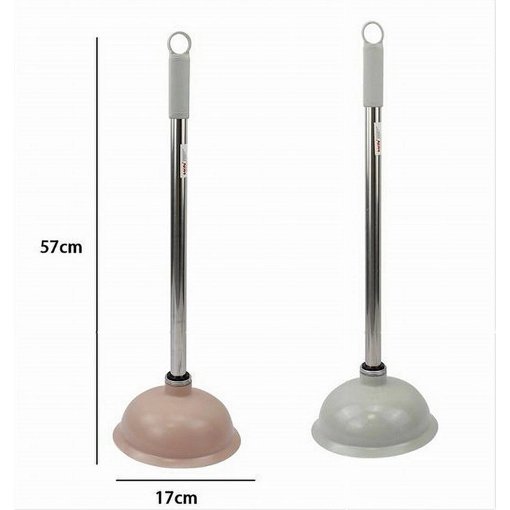 Trade Shop - Sturalavandino Scarico Wc Con Manico Cromato Ventosa In Gomma Vari Colori 10120 -