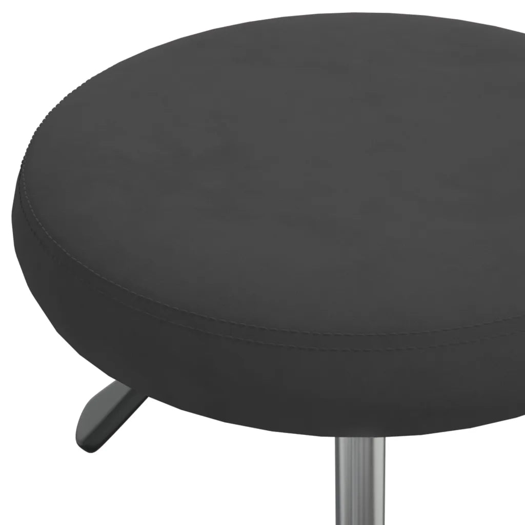 Sgabello da Massaggio in Velluto Nero CFW6950609