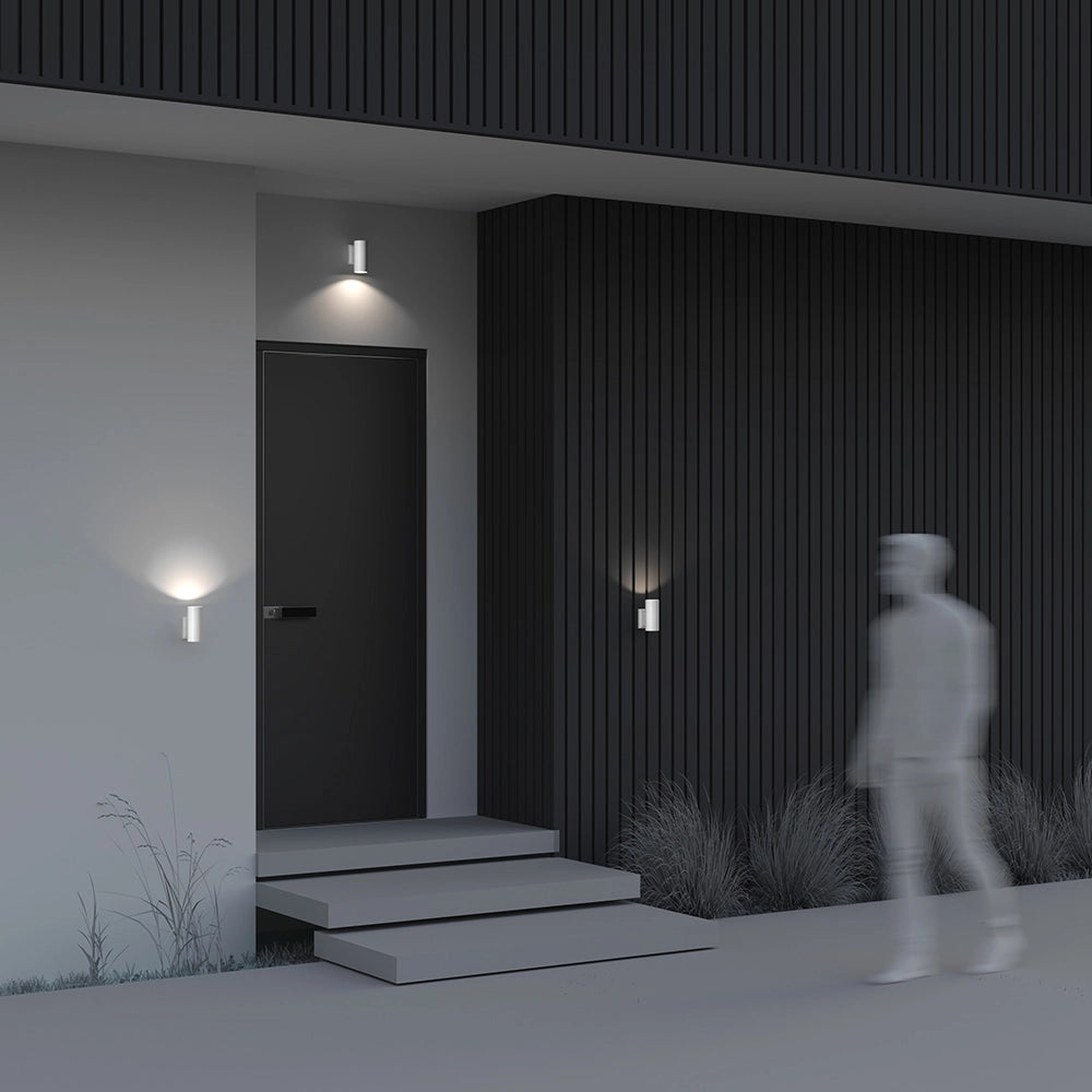 Maytoni applique esterna Bowery O574WL-01W bianca GU10 IP54