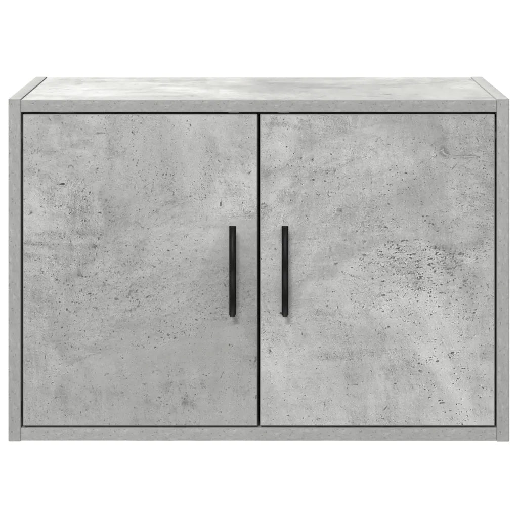 Pensili per Garage 2 pz Grigio Cemento in Legno Multistrato 860650