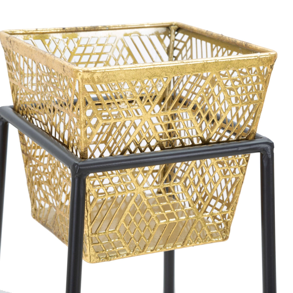 Samara, Vaso set 2 Vasi, Portavasi Rimovibili, oro
