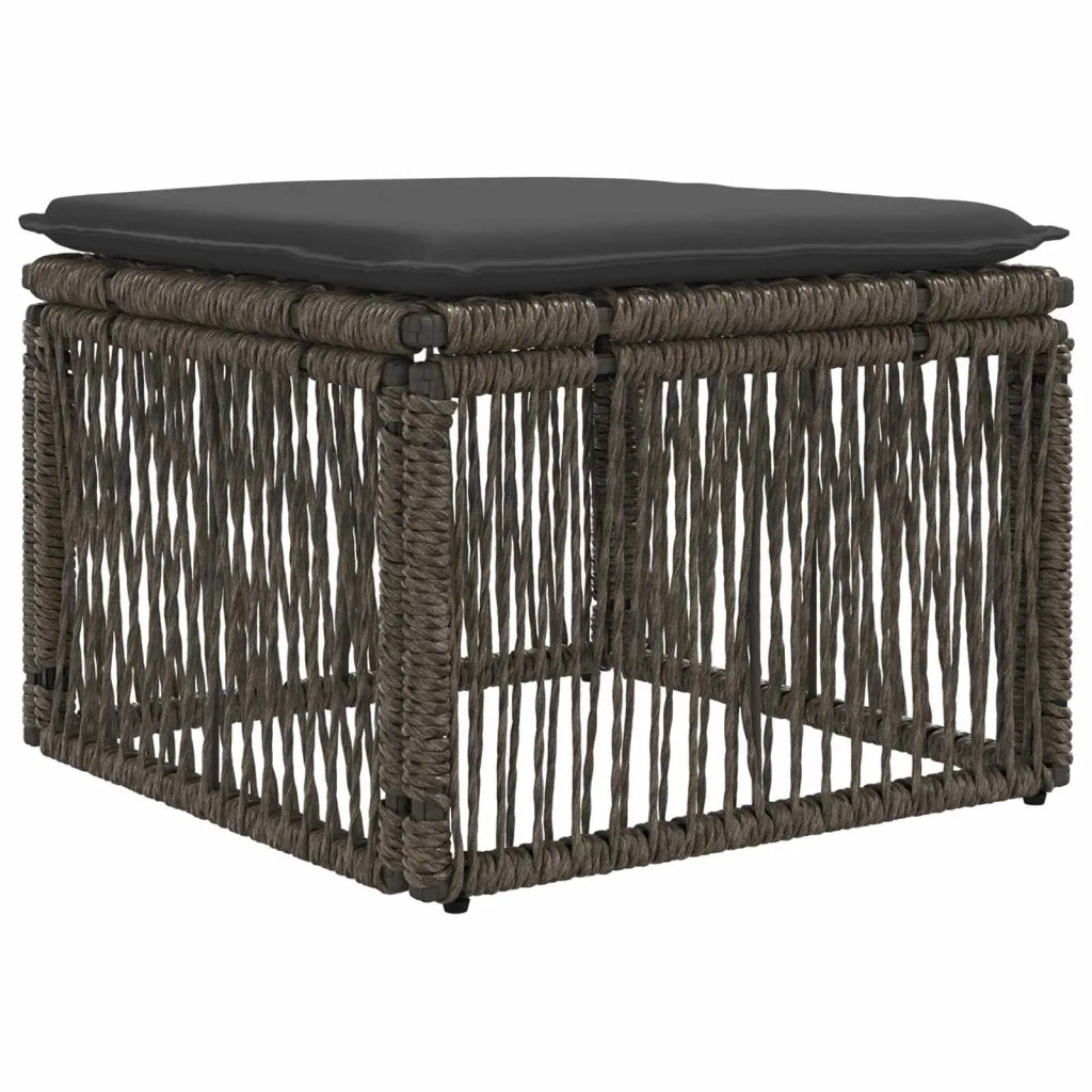 Set Divano da Giardino 7 pz Grigio e Grigio Scuro polyrattan 3436976
