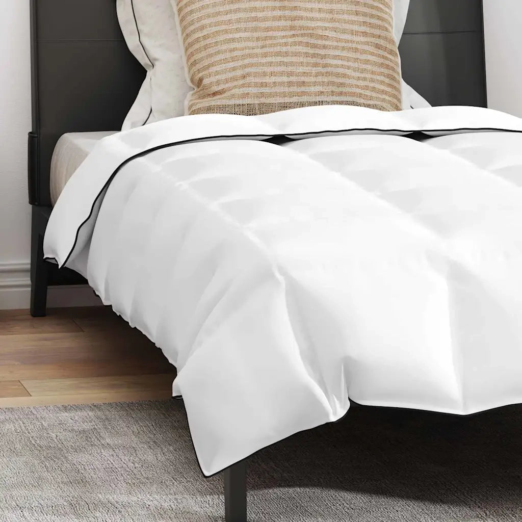 vidaXL Set di Piumoni con cuscino 2 pcs Bianco 140 x 220 cm Piume