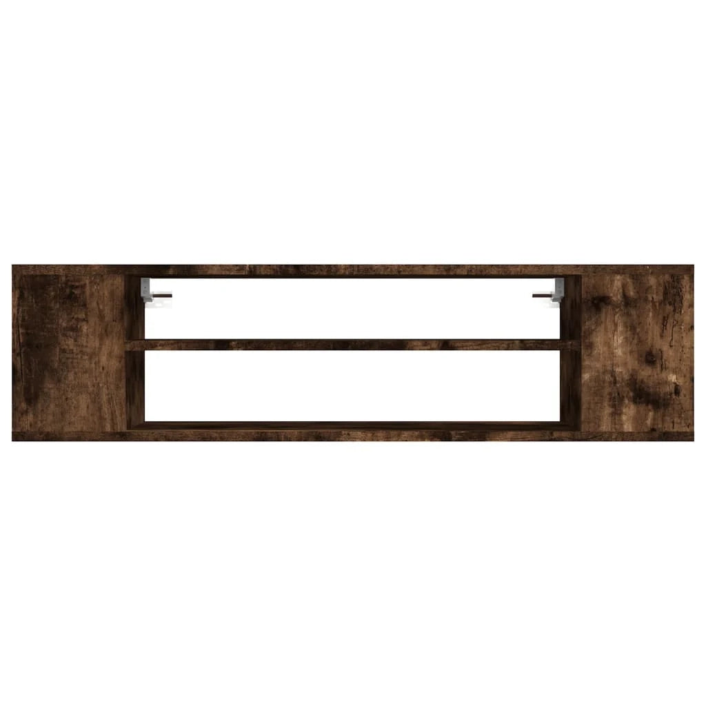 Mobile TV da parete in rovere affumicato 100 x 30 x 26,5 cm legno ingegnerizzato marrone 02_0024286