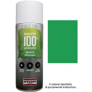 SMALTO SPRAY 100% ACRILICO FLUORESCENTE AREXONS - VERDE ML 400- 6 pezzi