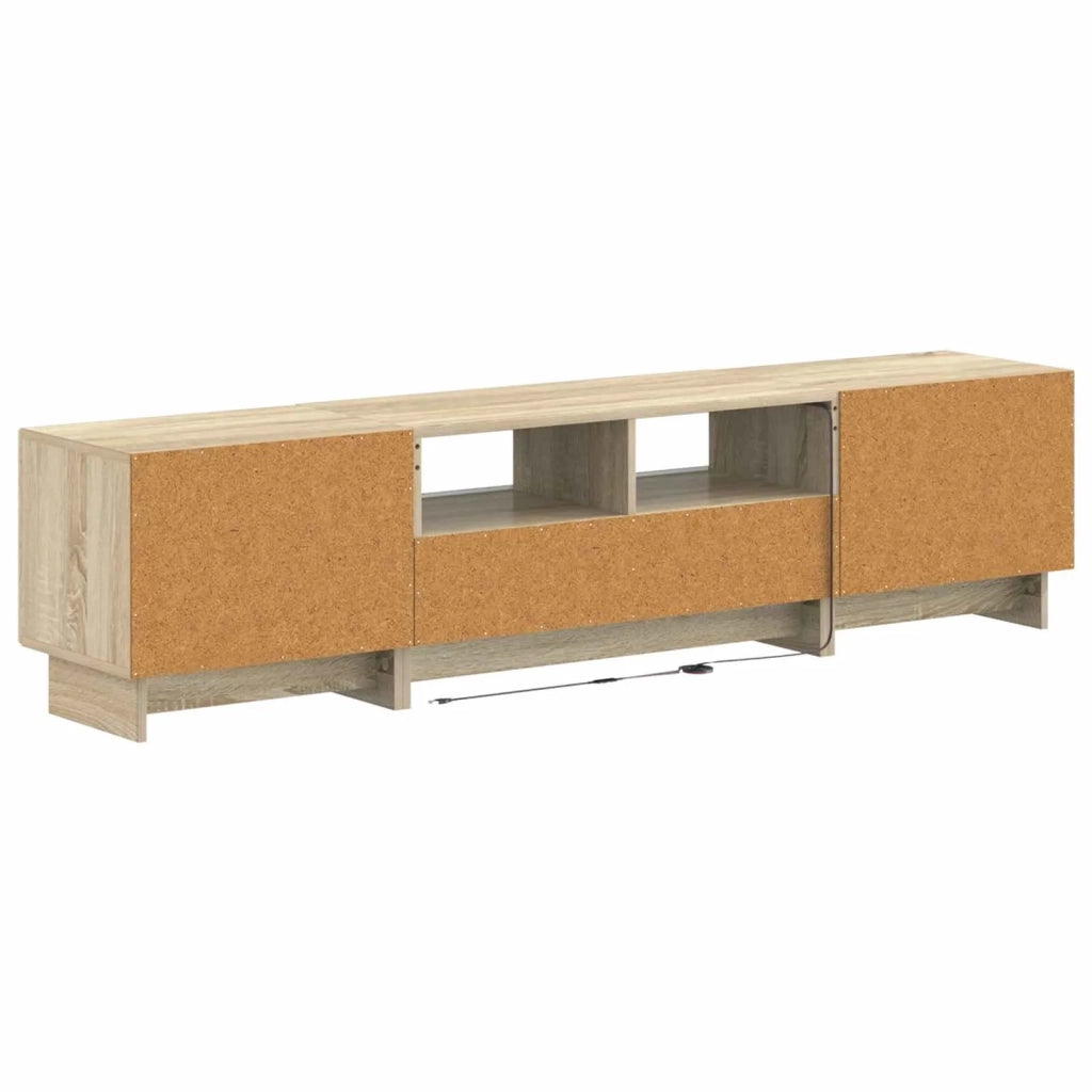 Mobile TV LED a 5 pezzi Rovere Sonoma Legno ingegnerizzato 3416417