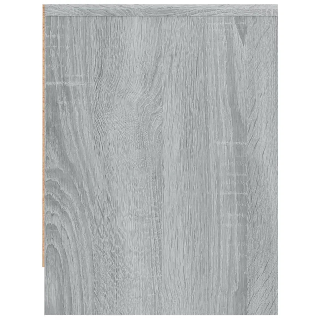 Comodini 2pz-Set di 2 Tavolino da notte Grigio Sonoma 40x30x40 cm in Truciolato