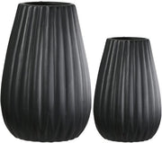 Set di 2 vasi neri - decorazione eterna - design moderno