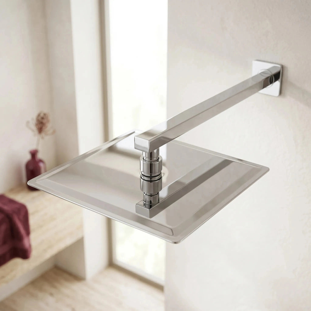 Soffione Doccia Quadrato Rea Js-p015 30cm Chrome