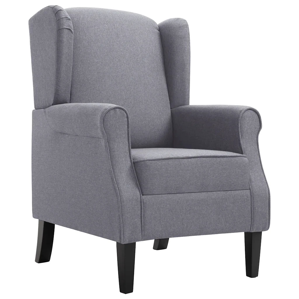 Poltrona-Divano Sedia-Poltroncina Grigio Scuro in Tessuto 542721