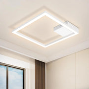 ZMH Lampada da soffitto plafoniera LED moderna quadrata bianca 3000K per soggiorno cucina