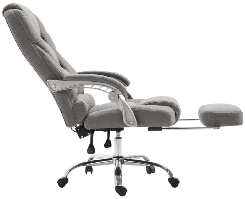 Sedia da ufficio Pacific in tessuto grigio