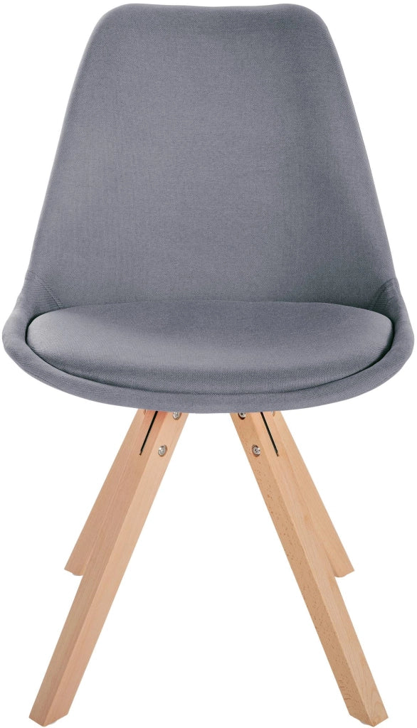 Sedia Sofia Tessuto grigio chiaro,natura (quadrato)