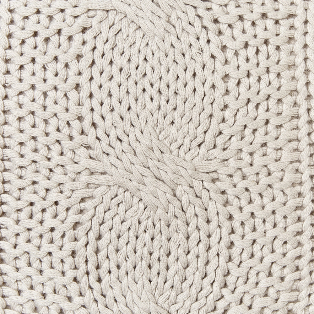 Set di 2 cuscini in cotone tortora 45 x 45 cm morbida imbottitura divano soggiorno