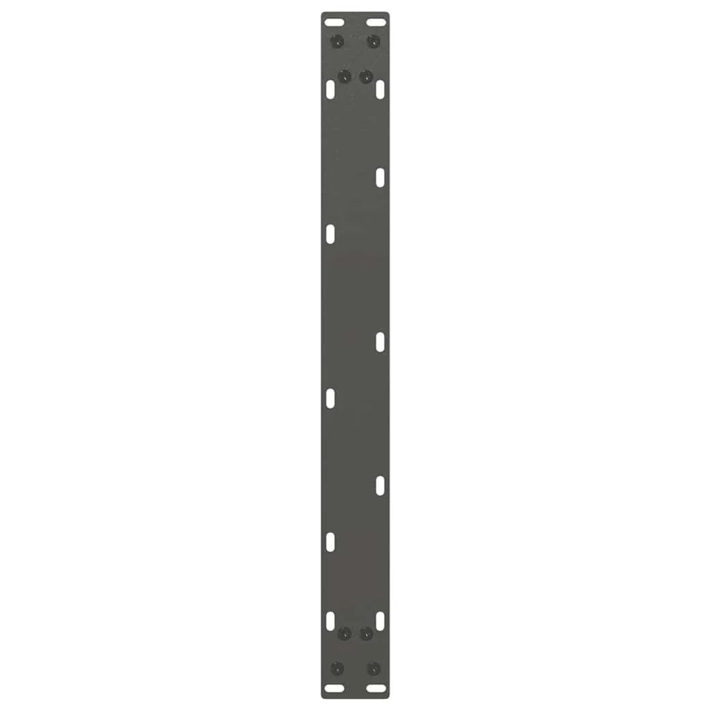 Set di 2 gambe per tavolino a forma di U 70 x 30 cm stabilità regolabile design moderno in acciaio antracite 02_0057386