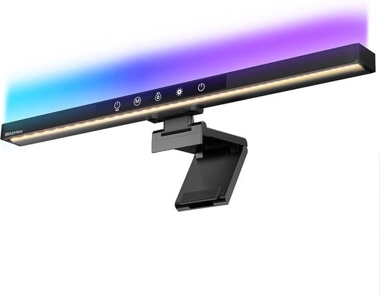 Lampada RGB LED per Monitor con 5 modi di illuminazione / regolabile / controllo touch / temperatura di colore regolabile (3000-6000 K)