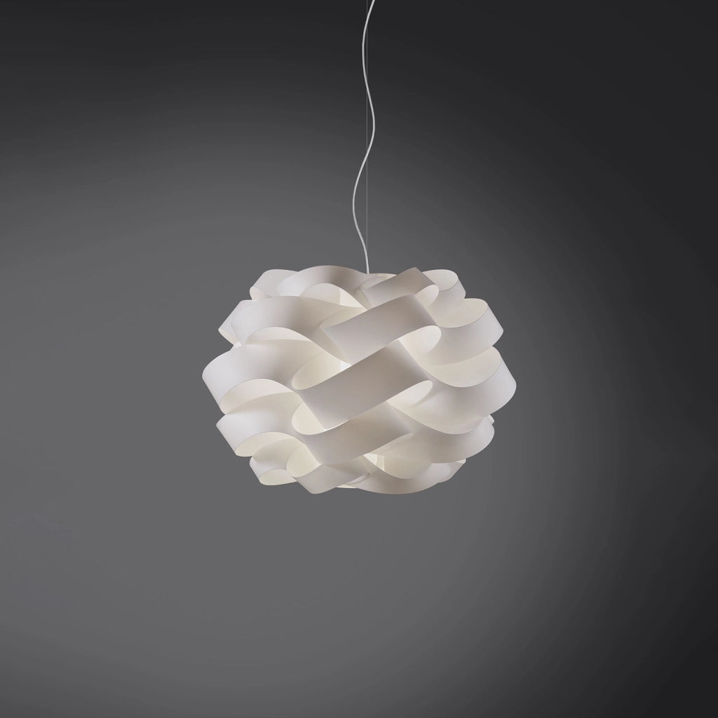 Sospensione Da Esterno Moderna Cloud Polilux ® Bianco 1 Luce E27 D40Cm
