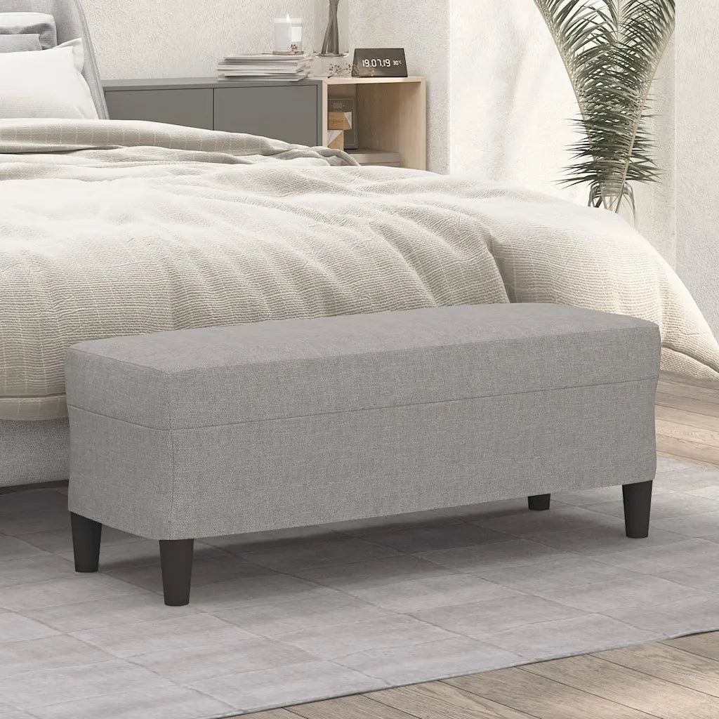 Panca Grigio chiaro 100x35x41 cm in Tessuto CFW2223369