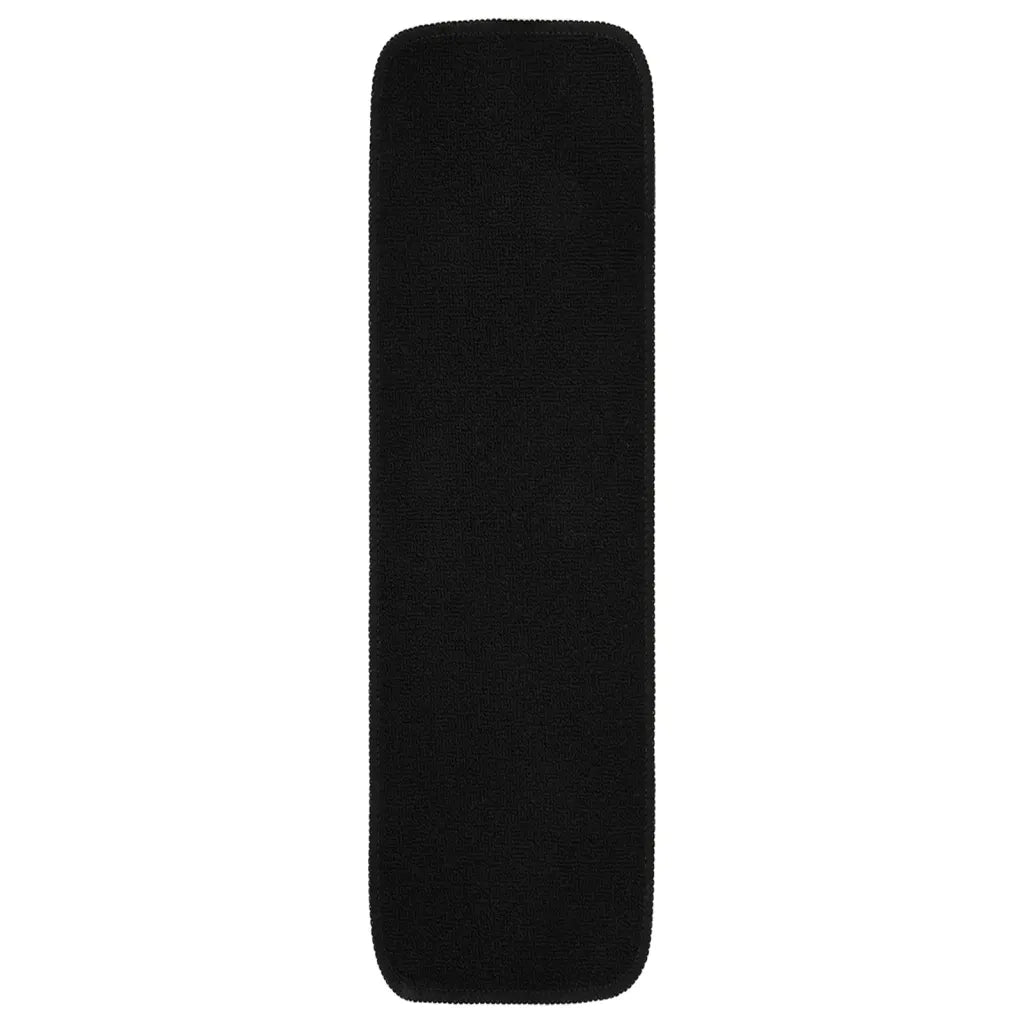 Tappetini per Scale Antiscivolo 15 pz 75x20cm Neri Rettangolari 340393