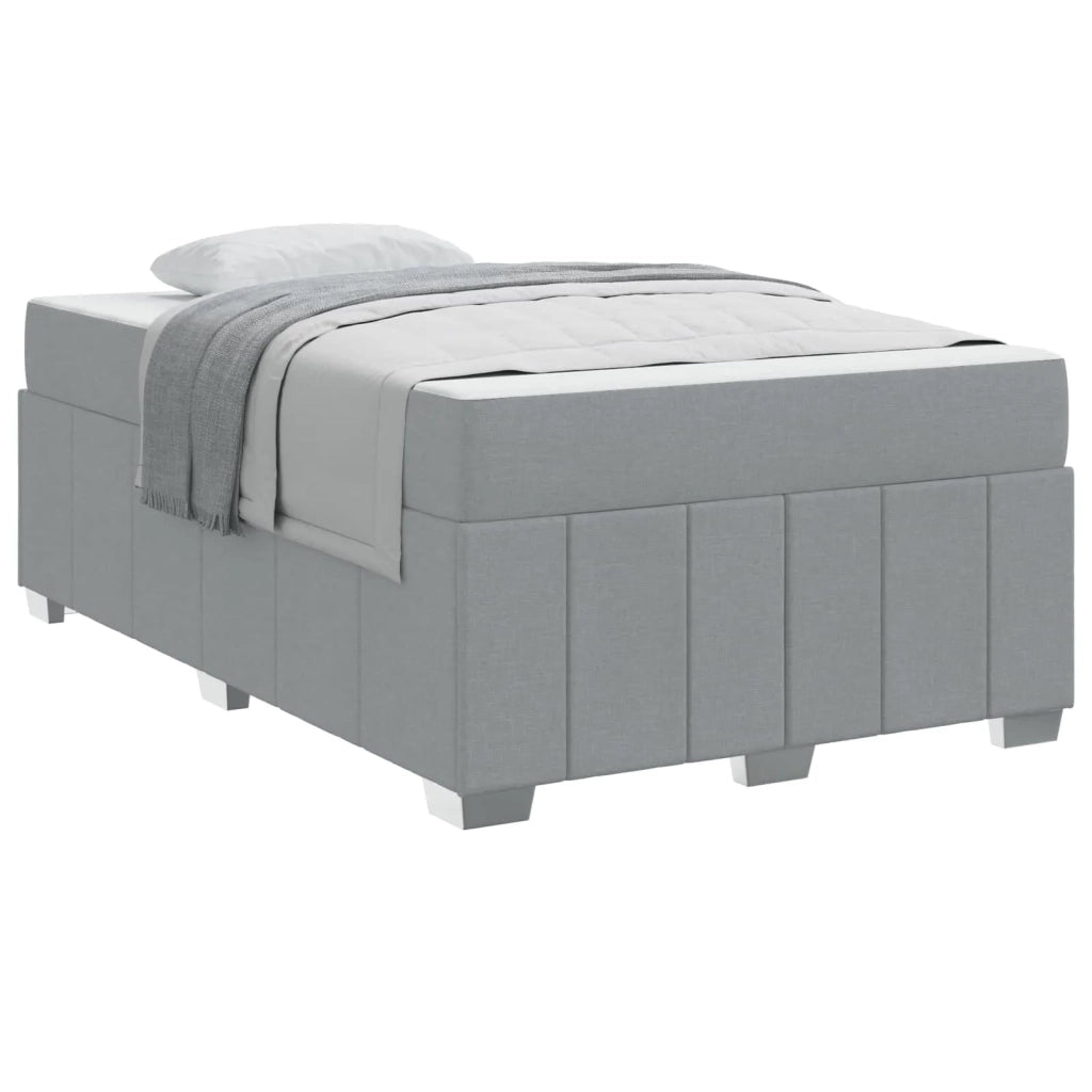 Letto matrimoniale | Letto per adulti | Struttura del letto Grigio chiaro 120 x 200 cm Tessuto